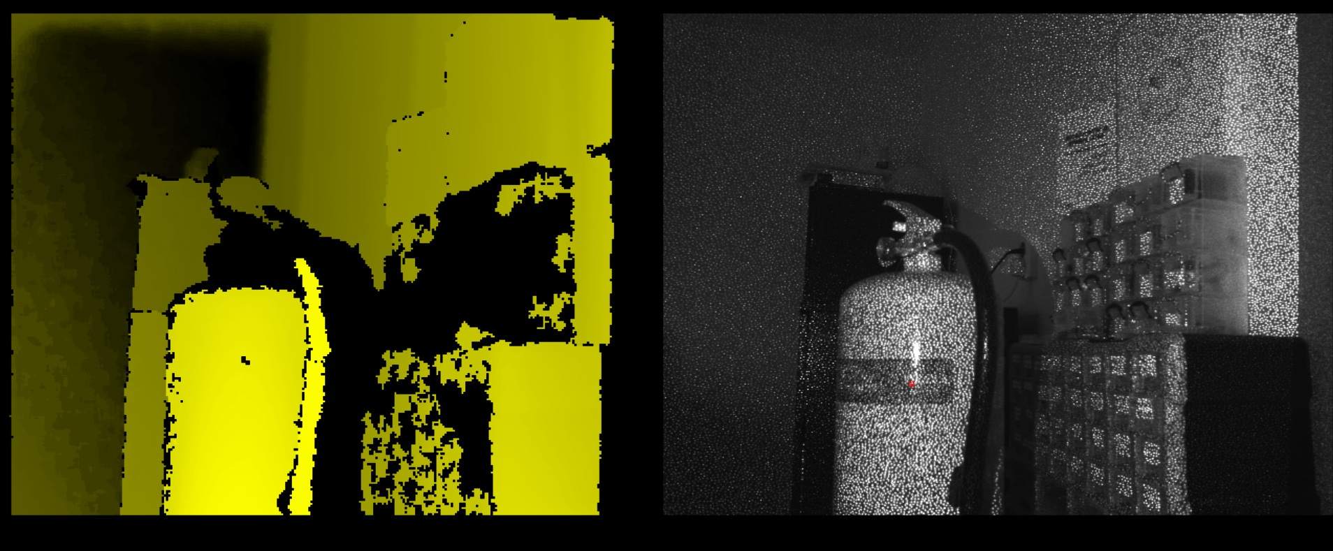 Orbbec astra 3d-shot of fire-extinguisher